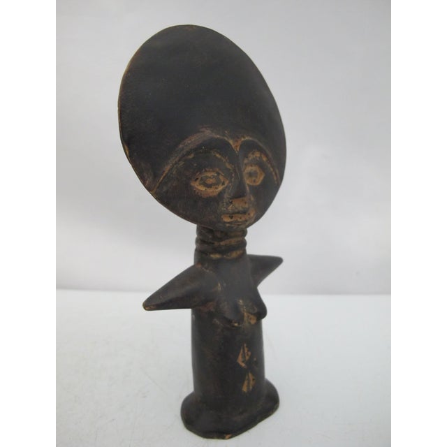 African African Ghana Ashanti Figure Fertility Doll Small Carved Wood Statue For Sale - Image 3 of 5