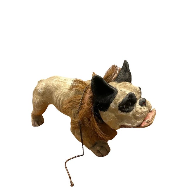 1900 - 1909 Papier-Mâché French Growler Bulldog For Sale In Dallas - Image 6 of 7