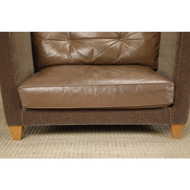 Titan' Oversized Club Chairs by Olivier Gagnère in Mohair, Leather, and Bronze - A Pair For Sale - Image 10 of 12