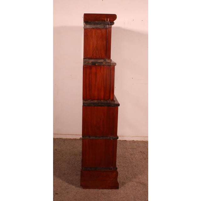 Antique Waterfall Bookcase in Mahogany from Globe Wernicke, 1890s For Sale - Image 6 of 10