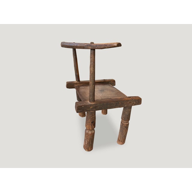 African Wooden Chair or Side Table For Sale - Image 18 of 18