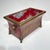 1960s Pair Vintage Greek / Roman Neoclassical Red Painted Tole and Bronze Jardinieres For Sale - Image 5 of 12