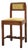 Vintage Art Deco Belgian Oak Side Chair with Yellow Upholstery, 1920s For Sale