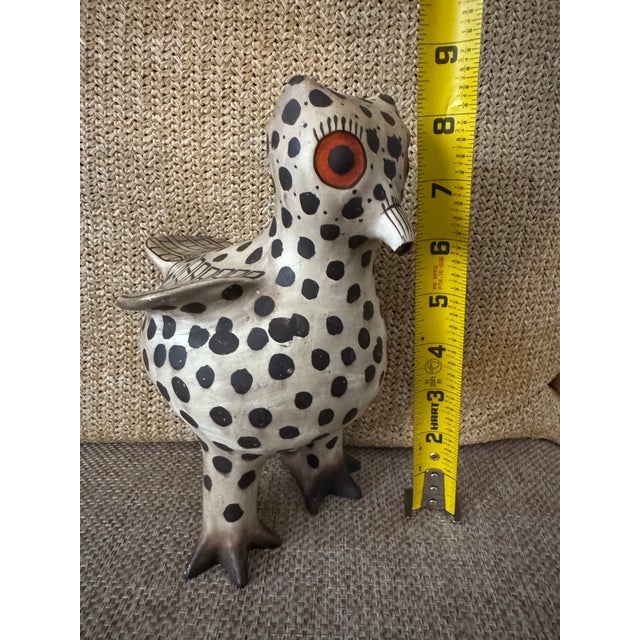 1980s Zuni Pueblo–Style Owl Bird Figurine | MoMA / Brooklyn Museum Art Reproduction For Sale - Image 5 of 12
