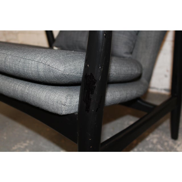 Late 20th Century Pair of Mid-Century Style Armchairs Attr Madsen & Schubell For Sale - Image 5 of 8