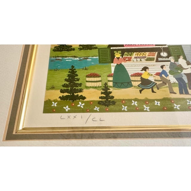 American 1990s Jane Wooster Scott Handsigned and Numbered Limited Edition Serigraph on Paper: “Summer Harvest " For Sale - Image 3 of 6