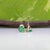 Zambian Emerald Martini Solitaire Stud Earrings in Solid 14k Gold, Round 5mm, Pair For Sale In Columbus - Image 6 of 7