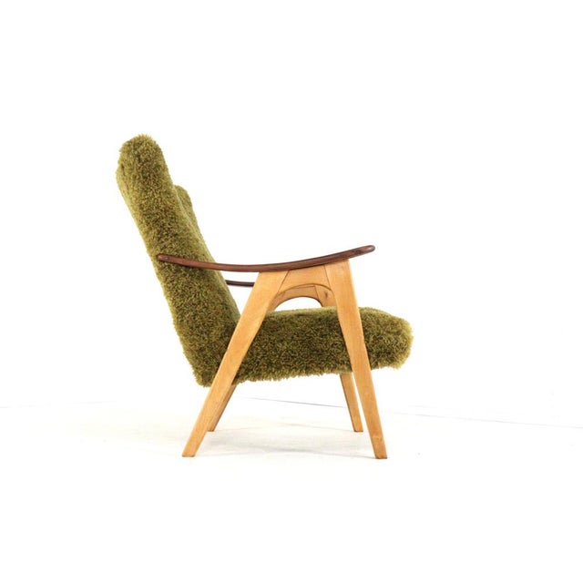 1960s Two Tone Doodle Wing Lounge Chair For Sale - Image 5 of 15
