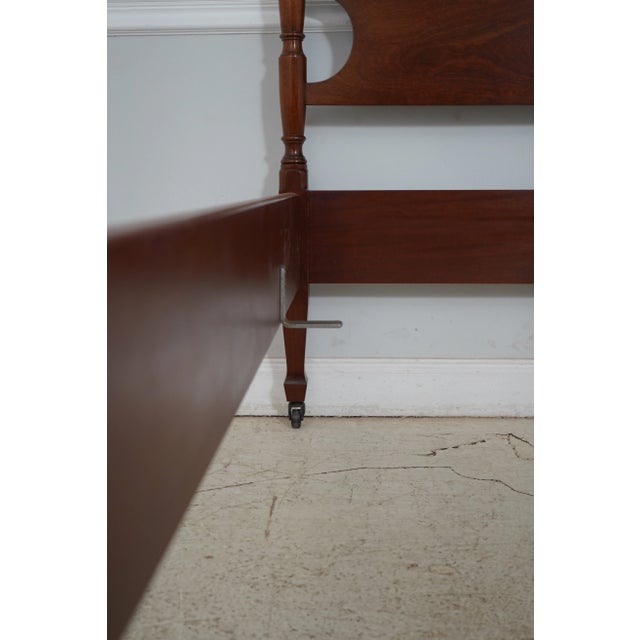 Biggs Full Size Mahogany 4 Post Poster Bed For Sale - Image 9 of 12