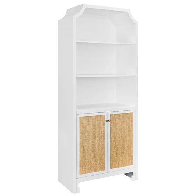 New special order item. Not vintage. Elevate your entryway or living space with this sophisticated two-door etagere,...
