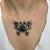 Silver 17.62 Carat Multi-Gemstone and Diamond Butterfly Brooch Pendant in Sterling Silver For Sale - Image 8 of 13