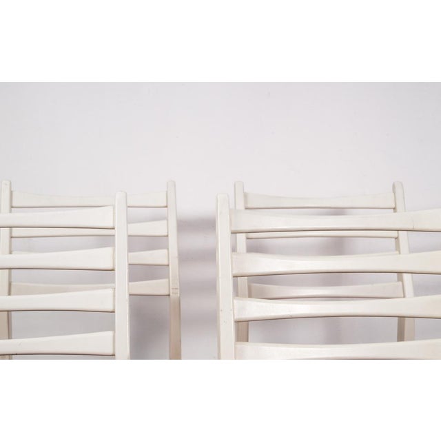 Mid-Century White Dining Chairs from Benze, 1970s, Set of 4 For Sale - Image 15 of 16
