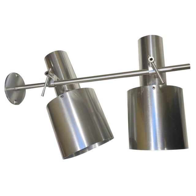 Aluminium Ceiling Light by Peter Nelsen, 1960s For Sale