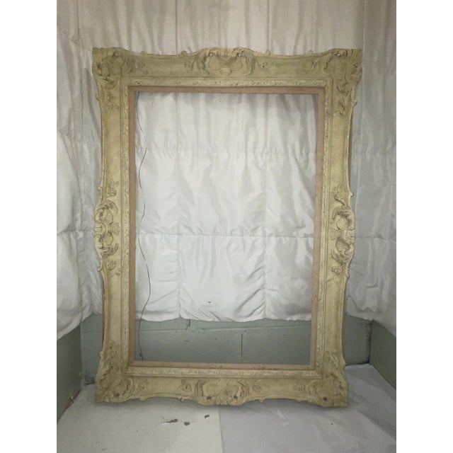 French Gothic Large Carved Wood Frame For Sale In Washington DC - Image 6 of 9