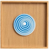 Marcel Duchamp, Blue and White Cerceaux Rotorelief from Konig Series 133, 1987, Wood For Sale