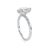 GIA certified 1.80 carat Oval engagement ring with non-traditional 4 prong set in platinum. Color F, Clarity SI1. Proudly...