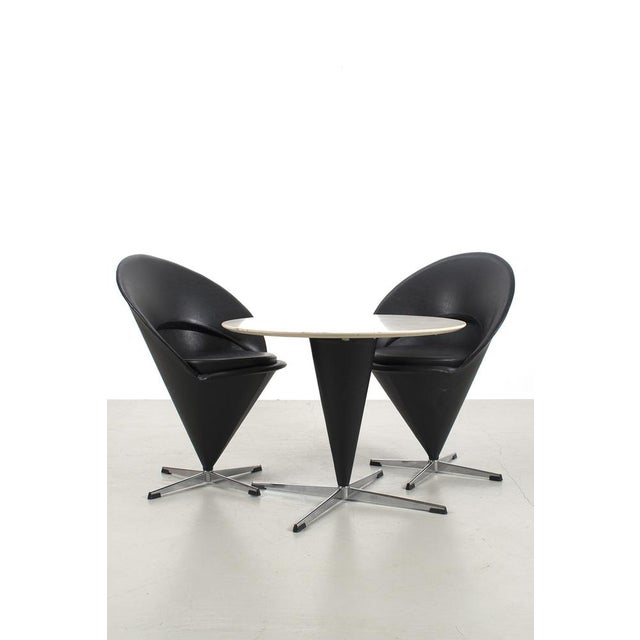 Cone Chairs and Table by Verner Panton, Set of 3 For Sale - Image 9 of 9