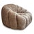 Modern Tufted Mushroom Velour Swivel Chair For Sale - Image 12 of 12