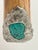 Metal Signed Travis Palmer Bocephus Custom Bowie Knife Stag Turquoise Stand For Sale - Image 7 of 10