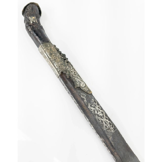 Wood 19th Century or Earlier Ceylonese Pia Kaeta Dagger For Sale - Image 7 of 13