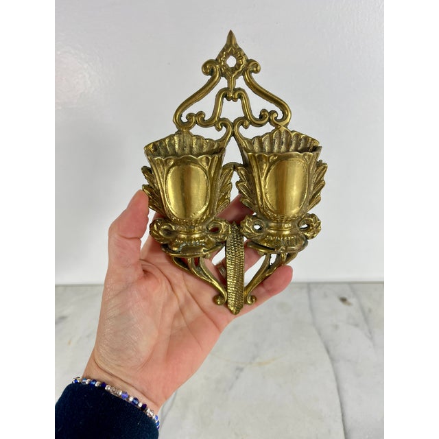 Mid 20th Century Vintage Brass Match Holder For Sale - Image 5 of 7