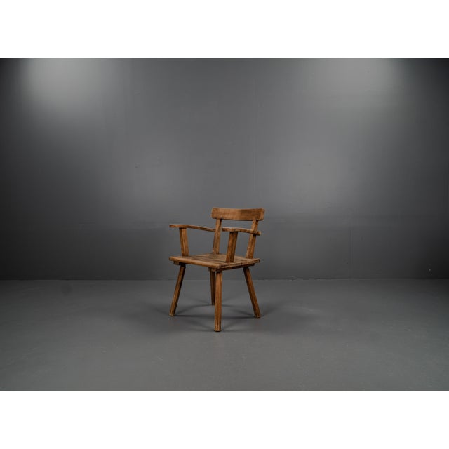 Brutalist 3KP Side Chairs in Oak, 1950s, Set of 4 For Sale - Image 16 of 18