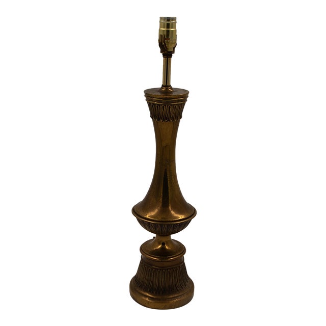 1960s Hollywood Recency Stiffel Brass Lamp For Sale