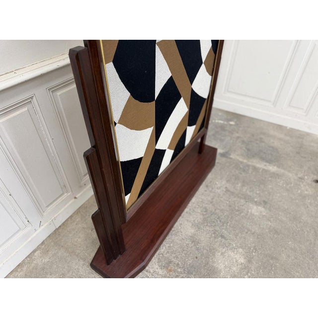 Art Deco Poster Holder in Teak, 1940s For Sale - Image 4 of 7