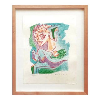 1973 Masson Original Lithograph Signed & Numbered Une Etoile Du Craie-1 Framed For Sale