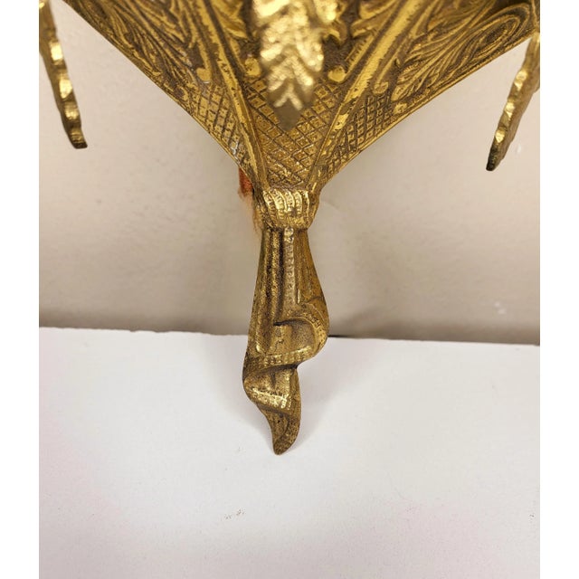 Spanish 1930s Spanish Brass Lantern Wall Sconces - a Pair For Sale - Image 3 of 7