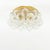 Large and rare bubble glass ceiling mount fixture by Helena Tynell for Limburg (Germany, 1960s/1970s). The transparent...