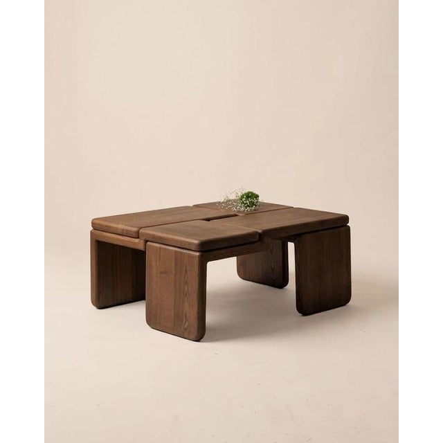 The knot coffee table by luis gimeno dimensions: w 85 x d 68,5 x h 36 cm materials: solid ash wood finishes: "natural ash...