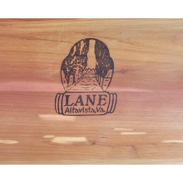 Lane Furniture Art Deco Style Cedar Blanket Chest Trunk For Sale - Image 14 of 17