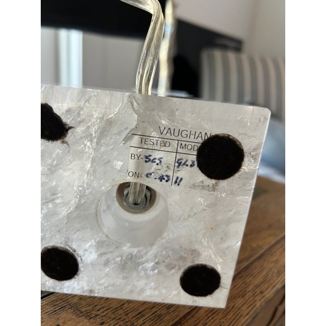 2010s Vaughan Rock Crystal Column Table Lamp For Sale - Image 5 of 6