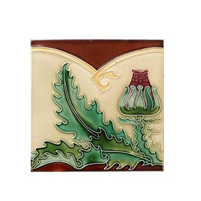 Antique Green Tile, 1920s For Sale