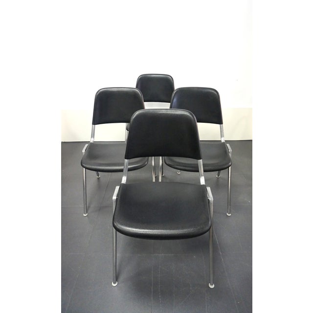 Mid-Century Modern Model 1601 Stackable Chairs by Don Albinson for Knoll, 1960s, Set of 4 For Sale - Image 3 of 14