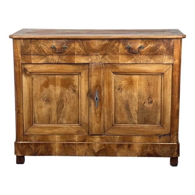 Antique French Biedermeier Fruitwood Buffet C. Mid 19th Century For Sale