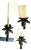 Vintage Bronze and Verdigris Extra Tall Palm Tree Candleholder For Sale - Image 10 of 12