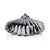 Contemporary Cap Ferrat Fan Shell Lidded Bowl with Spoon, Nickel For Sale - Image 3 of 8