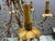 Glass Italian Florentine Tole Gilt Murano Glass Beaded 6-Light Chandelier, 1950s For Sale - Image 7 of 17