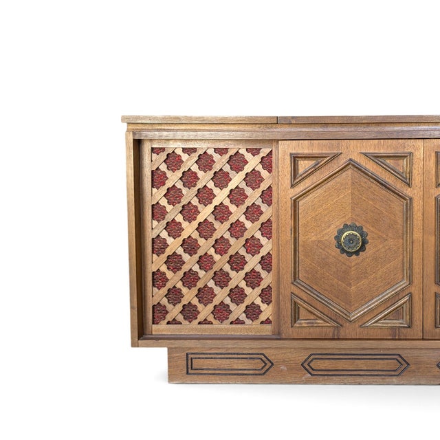 1970s Morse Mediterranean-Style Stereo Console Cabinet For Sale - Image 11 of 18