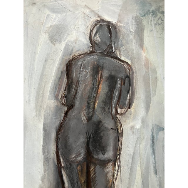 Original 18 x 24 pastel drawing on paper signed bottom right unframed