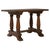 19th Century Luxembourg Provincial Oak Trestle Console Table In Original Patina For Sale - Image 15 of 18