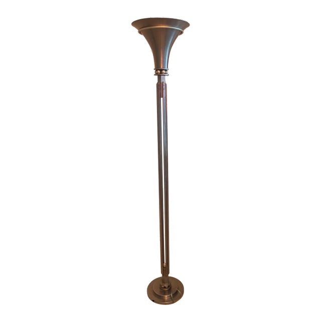 1980s J. Robert Scott & Associates, Inc. Torchiere Floor Lamp. For Sale