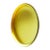 French Modern Sculptural Concave Yellow Glass Mirror For Sale - Image 4 of 10