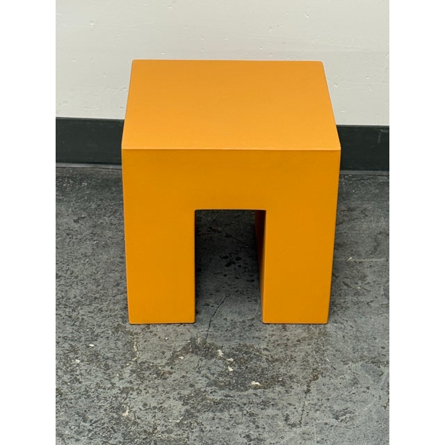 Lella & Massimo Vignelli for Heller Vignelli Cube Stool, Outdoor For Sale In San Francisco - Image 6 of 12