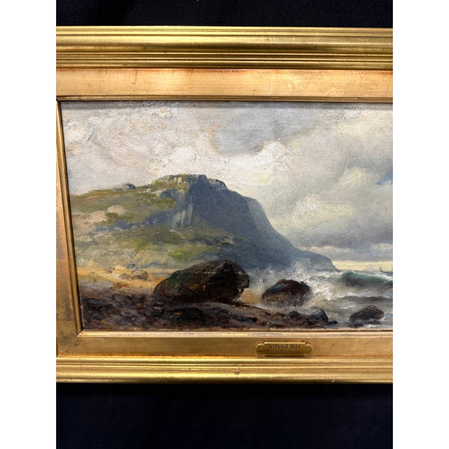Alfred S. Rix (American, 1867–1929) Rocky Headland and Breaking Surf Seascape For Sale In Providence - Image 6 of 9
