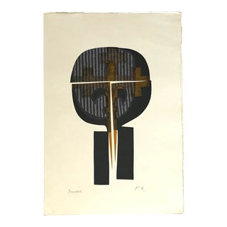 1967 Ronald King Signed Screenprint Knight For Sale