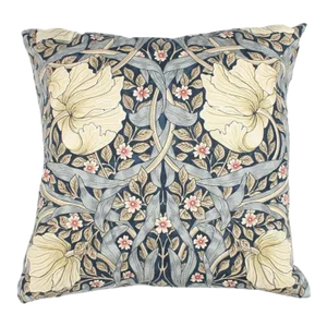 William Morris Pimpernel Blue Cushion