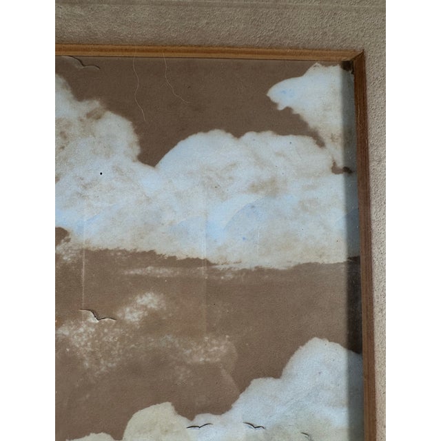 Tan Vintage 3d Mixed-Media Maritime Ship Portrait of a Racing Yacht, Style of Thomas H. Willis. For Sale - Image 8 of 12